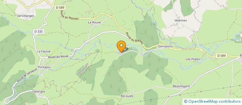 localisation de l'entreprise BTP RECYCLAGE  SAUGUES