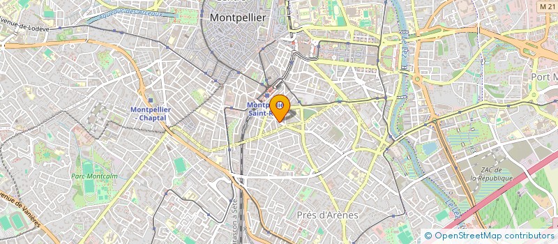 localisation de l'entreprise BTP REHABILITATION à MONTPELLIER