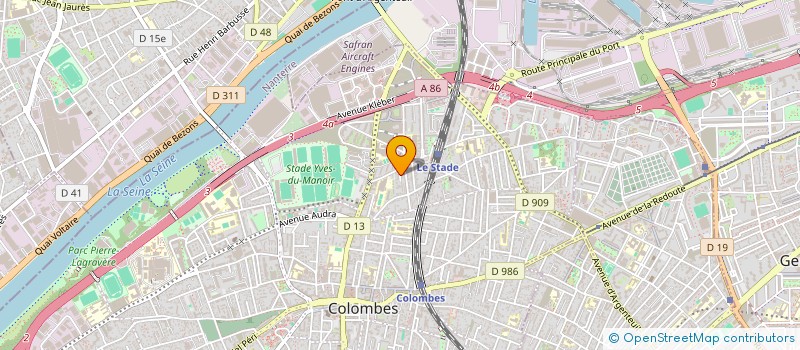 localisation de l'entreprise BTP RENOV à COLOMBES