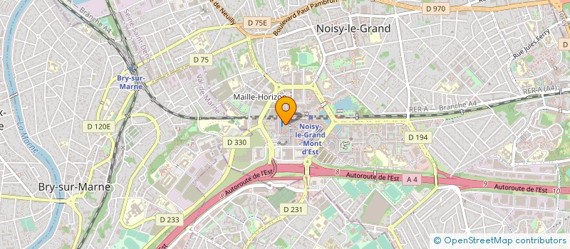 localisation de l'entreprise BTP RENOV NET à NOISY-LE-GRAND