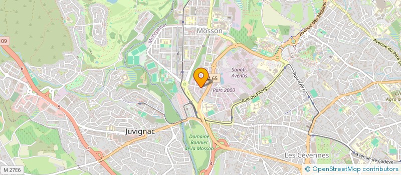 localisation de l'entreprise BTP RH ENTREPRISE à MONTPELLIER