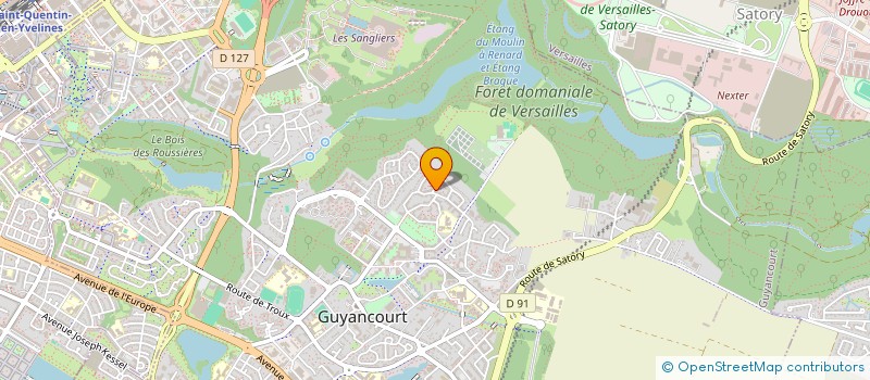 localisation de l'entreprise BTP SCHOOL TRAINNING  GUYANCOURT