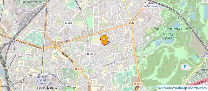 localisation de l'entreprise BTP SERVICES à STAINS