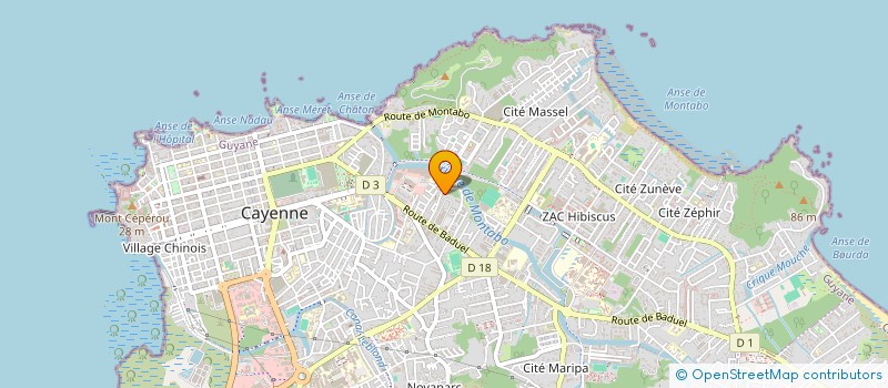 localisation de l'entreprise BTP SERVICES  CAYENNE