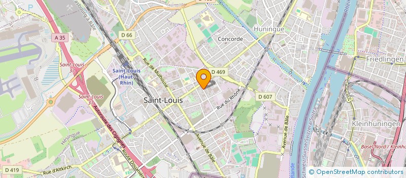 localisation de l'entreprise BTP SKY à SAINT-LOUIS