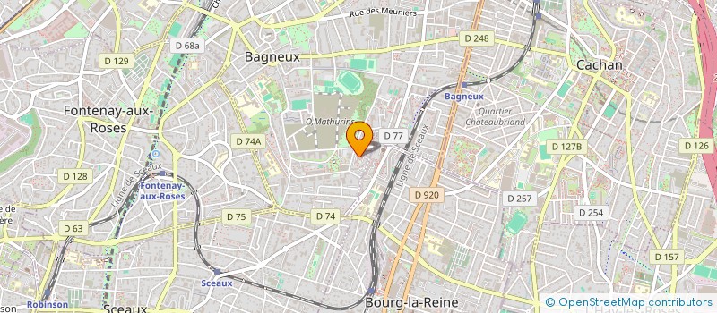 localisation de l'entreprise BTP STAR 92  BAGNEUX