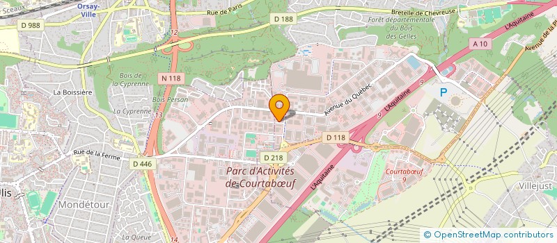 localisation de l'entreprise BTP TUYAUTERIE  VILLEBON SUR YVETTE