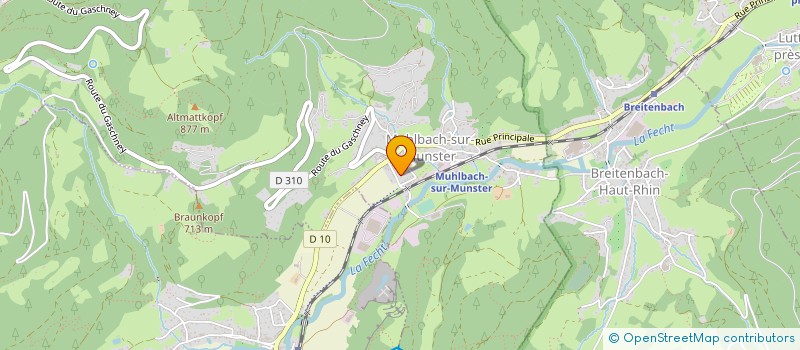 localisation de l'entreprise BTP WEREY  MUHLBACH-SUR-MUNSTER