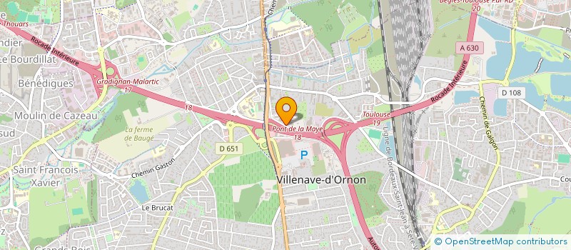 localisation de l'entreprise BTPCO  VILLENAVE-D'ORNON