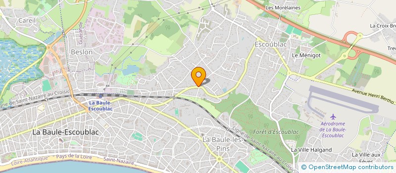 localisation de l'entreprise BTPCONSTRUCTION à LA BAULE-ESCOUBLAC