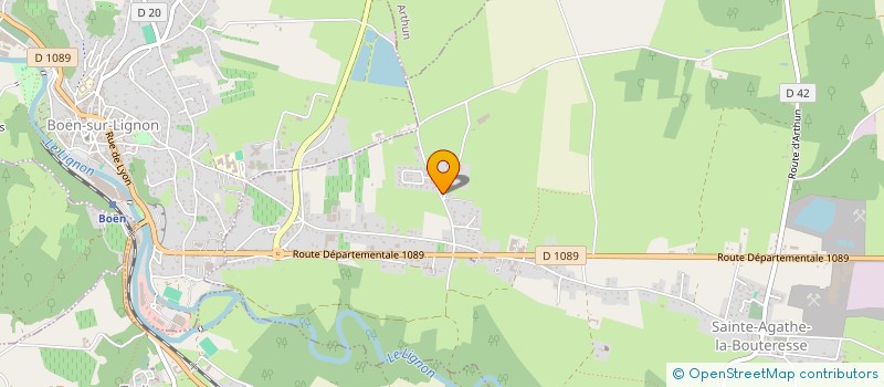 localisation de l'entreprise BTPE  BOEN-SUR-LIGNON