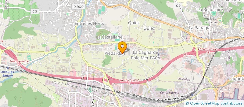 localisation de l'entreprise BTPGA - EGPF à OLLIOULES