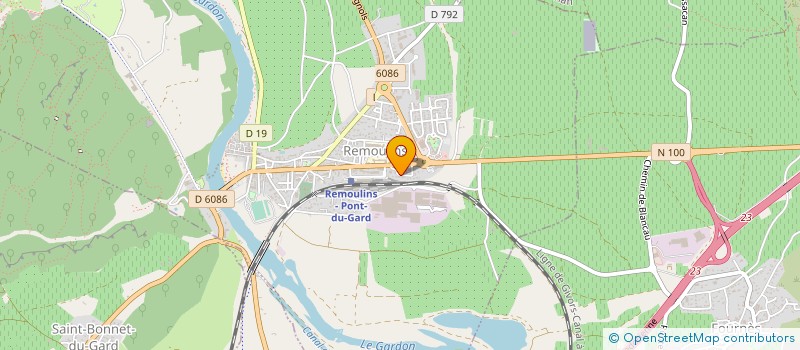 localisation de l'entreprise BTPR à REMOULINS