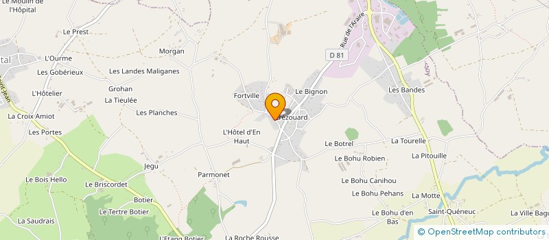 localisation de l'entreprise BTR 2  QUESSOY