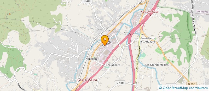 localisation de l'entreprise BTR  AUBAGNE