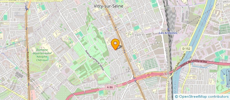 localisation de l'entreprise BTR à VITRY-SUR-SEINE