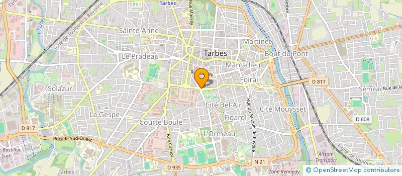 localisation de l'entreprise BTR INVEST  TARBES