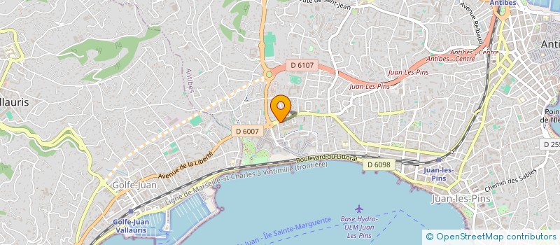 localisation de l'entreprise BTR PRODUCTION à ANTIBES