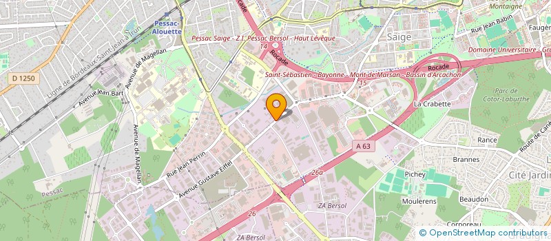 localisation de l'entreprise BTRANS à PESSAC