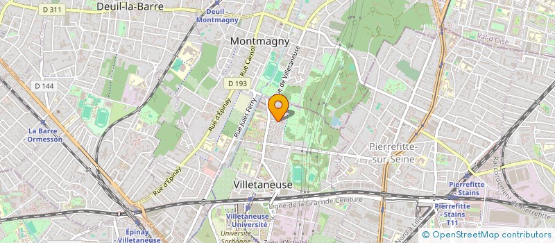 localisation de l'entreprise BTRANS à VILLETANEUSE