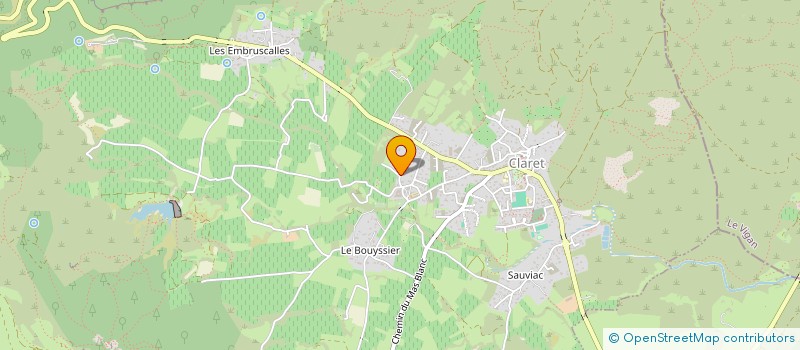 localisation de l'entreprise BTRY  CLARET