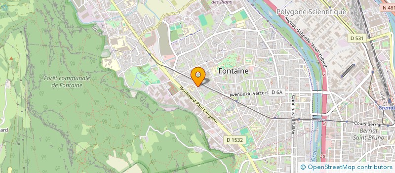 localisation de l'entreprise BTS 38  FONTAINE