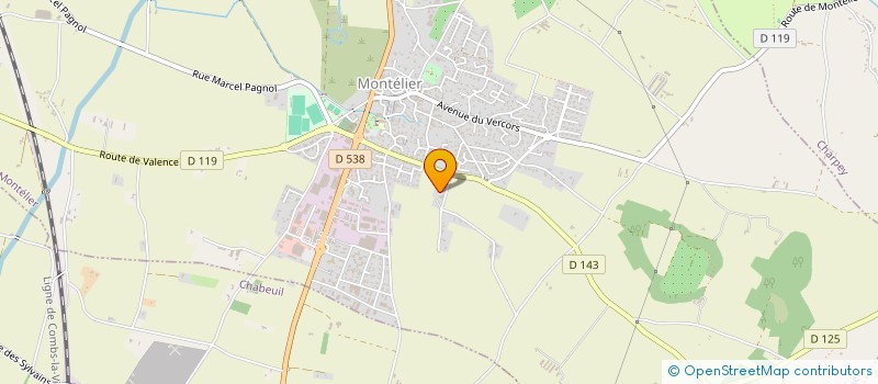 localisation de l'entreprise BTS  LA BAUME-CORNILLANE