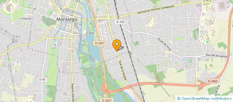 localisation de l'entreprise BTS  MONTARGIS