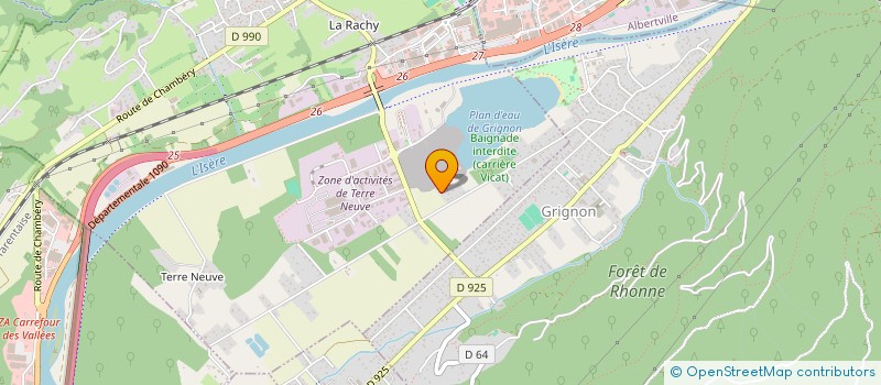 localisation de l'entreprise BTS - BAUDRY TRAVAUX SPECIAUX à GILLY-SUR-ISERE
