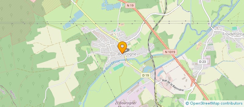 localisation de l'entreprise BTS MAX TOOL à BOUROGNE