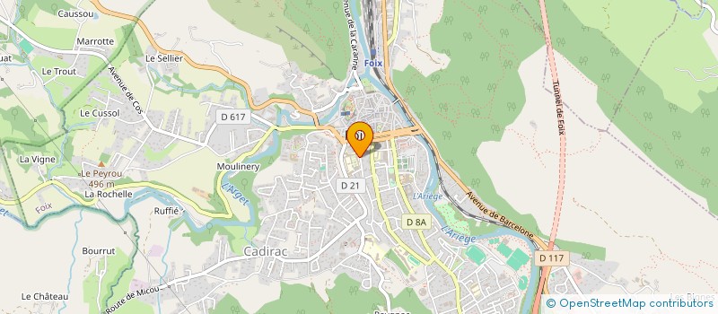 localisation de l'entreprise BTS TOURISME à FOIX