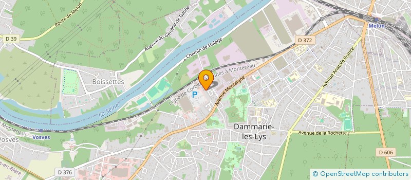 localisation de l'entreprise BTS TRANSPORT à DAMMARIE-LES-LYS