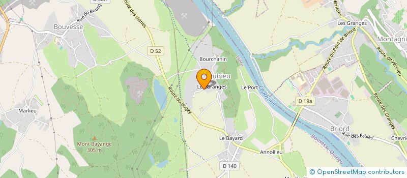 localisation de l'entreprise BTSI  BOUVESSE-QUIRIEU