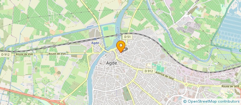 localisation de l'entreprise BTT  AGDE