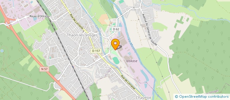 localisation de l'entreprise BTT GAT à THAON-LES-VOSGES