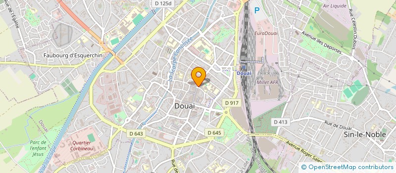 localisation de l'entreprise BTV à DOUAI