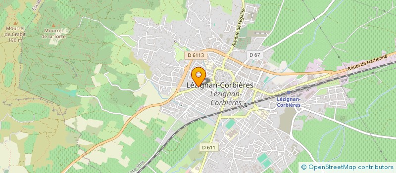 localisation de l'entreprise BTV PISCINES à LEZIGNAN-CORBIERES