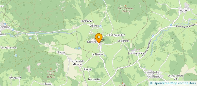 localisation de l'entreprise BTV PISCINES ET SPAS  MEZERES