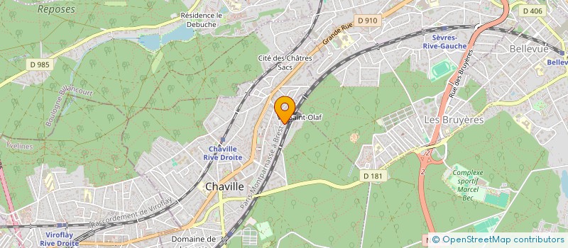 localisation de l'entreprise BTVL CONSEIL à CHAVILLE