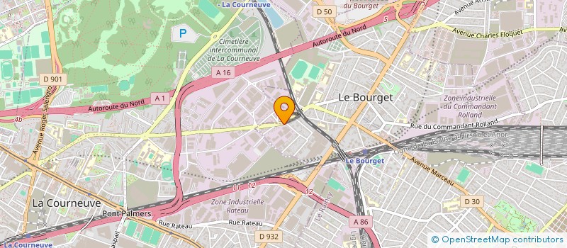localisation de l'entreprise BTX à LE BOURGET