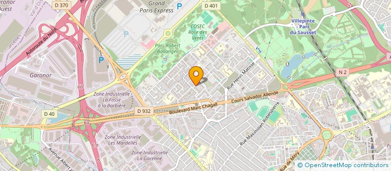 localisation de l'entreprise BTX ENVIRONNEMENT à AULNAY-SOUS-BOIS