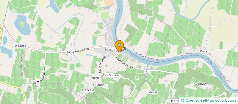 localisation de l'entreprise BTXP CONCEPT  FLAUJAGUES