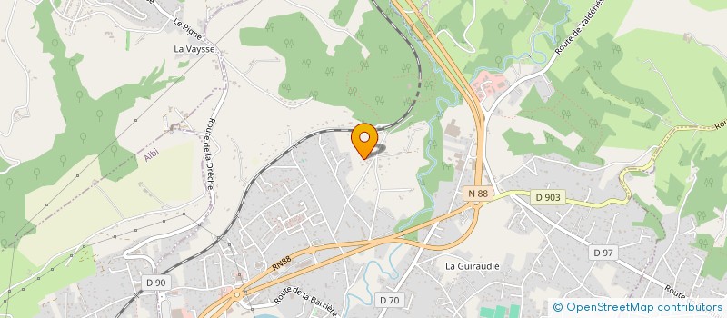 localisation de l'entreprise BTY à LESCURE-D'ALBIGEOIS