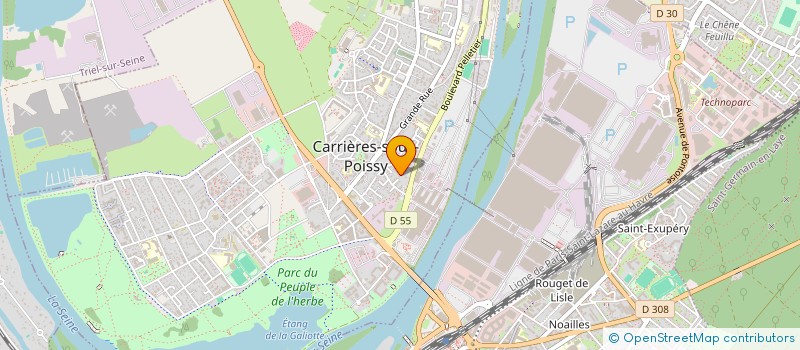 localisation de l'entreprise BTY HOLDING  CARRIERES-SOUS-POISSY