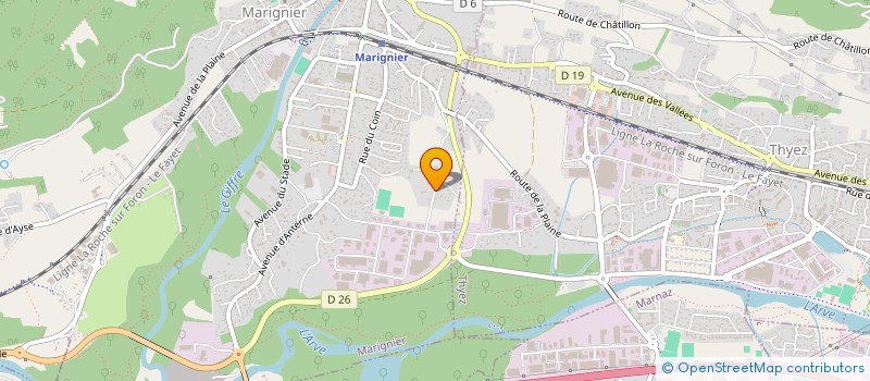 localisation de l'entreprise BTZ à MARIGNIER