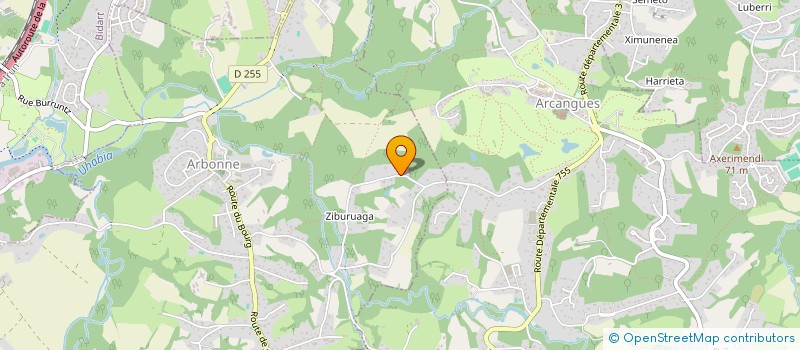 localisation de l'entreprise BTZ à BIDART