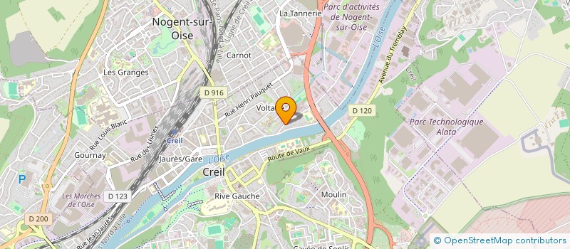 localisation de l'entreprise BTZ à CREIL