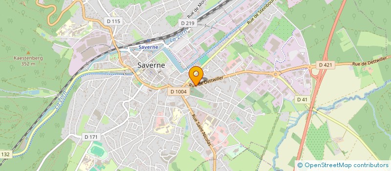 localisation de l'entreprise BTZ INVEST  SAVERNE