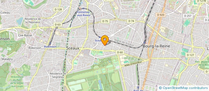 localisation de l'entreprise BU 5E à SCEAUX