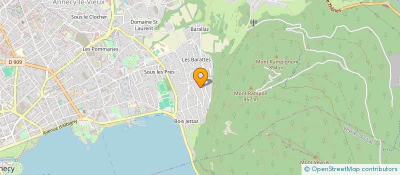 localisation de l'entreprise BU INVEST  POISY